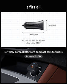 Adaptér do auta Spigen Essential 30W 1xUSB-C čierny

 obrázok produktu 8 z 9