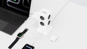Rozbočovacia zásuvka Cubenest PowerCube 8xAC, PD 65W, 2xC,1xA, 3m kabel sivá/biela

 obrázok produktu 8 z 14