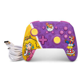 Gamepad PowerA Enhanced Wired pre Nintendo Switch - Princess Peach Battle 

 obrázok produktu 3 z 11