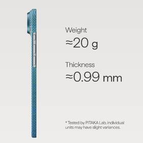 Kryt na mobil Pitaka Ultra-Slim Lucid Blue na Apple iPhone Air modrý

 obrázok produktu 3 z 3