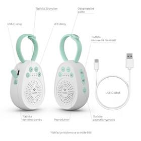 Zaspávačik TrueLife BabyTone S3 biely/zelený

 obrázok produktu 11 z 12