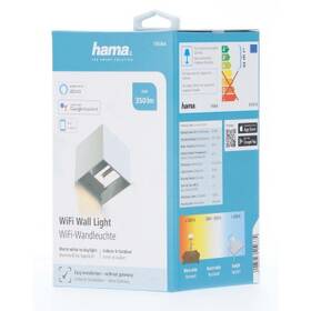 Nástenné svietidlo Hama SMART WiFi, štvorcové, 10 cm, IP44 biele

 obrázok produktu 5 z 5
