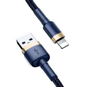 Kábel Baseus Cafule USB/Lightning, 2,4A, 1m modrý/zlatý

 obrázok produktu 1 z 4