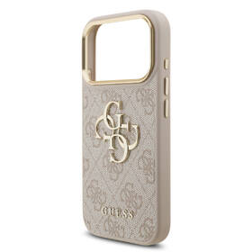 Kryt na mobil Guess PU Leather 4G Metal Logo Gold Frame MagSafe na Apple iPhone 17 Pro ružový

 obrázok produktu 5 z 7