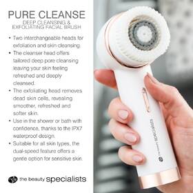 Čistiaca kefka Rio Pure Cleanse Deep Cleansing & Exfoliating Facial Brush biely

 obrázok produktu 8 z 12