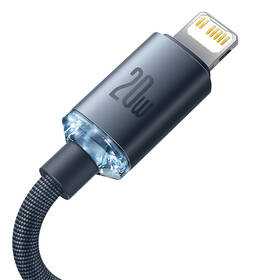 Kábel Baseus Crystal Shine Series USB-C/Lightning 20W 1,2m čierny

 obrázok produktu 3 z 10