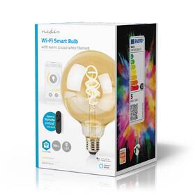 Inteligentná žiarovka Nedis SmartLife globe, Wi-Fi, E27, 360 lm, 4.9 W, Teplá - studená biela 

 obrázok produktu 5 z 5