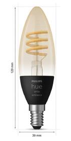 Inteligentná žiarovka Philips sviečka E14, 4,6 W White Ambiance, 2ks 

 obrázok produktu 3 z 5