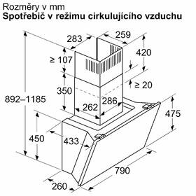 Odsávač pár Bosch DWK81AN60 čierny

 obrázok produktu 12 z 15