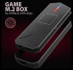 Externý rámček Axagon GAME box, USB-C 10Gbps - NVMe & SATA SSD  M.2 čierny

 obrázok produktu 1 z 9