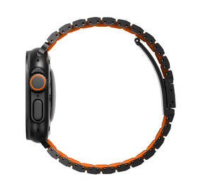 Remienok Uniq Strova Flex na Apple Watch 49/46/45/44 mm čierny/oranžový

 obrázok produktu 2 z 9