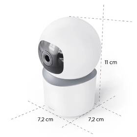 IP kamera Hama Smart Wi-Fi, Full HD, otáčanie/naklápanie biela

 obrázok produktu 10 z 10