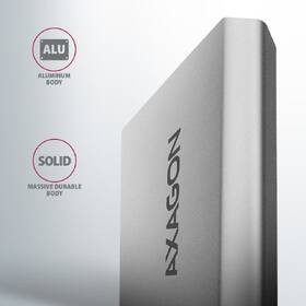 Externý rámček Axagon Silver Arrow box, USB-C 10 Gbps - M.2 NVMe SSD strieborný

 obrázok produktu 5 z 9