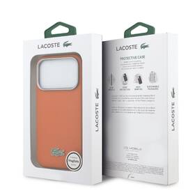 Kryt na mobil Lacoste PVC Petit Pique Semi Wrap MagSafe na Apple iPhone 17 Pro Max oranžový

 obrázok produktu 6 z 6