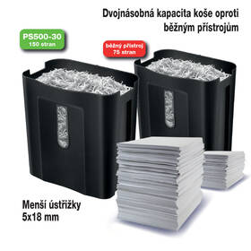 Skartovač Peach PS500-30, 7 listov, 13 l 

 obrázok produktu 3 z 11