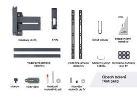 Držiak na TV Vogel’s TVM 3443 polohovateľný, pre uhlopriečky 32" až 65", nosnosť 25 kg čierny

 obrázok produktu 11 z 13