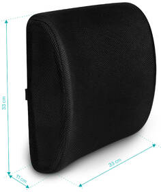 Bedrová opierka Connect IT FOR HEALTH LumbarPad čierna

 obrázok produktu 1 z 8