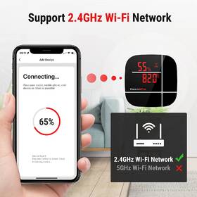 Teplomer ThermoPro TP-90 WiFi čierny

 obrázok produktu 1 z 5