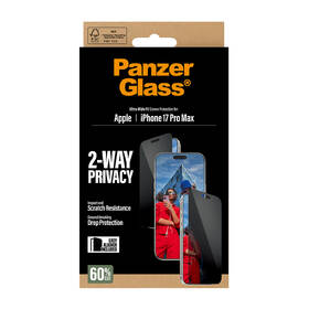 Tvrdené sklo PanzerGlass Privacy na Apple iPhone 17 Pro Max s inštalačným rámčekom 

 obrázok produktu 6 z 6