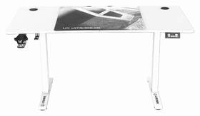 Herný stôl ULTRADESK LEVEL V2 WHITE, 140×68cm, 72-117cm, XXL mouse pad biely

 obrázok produktu 11 z 14