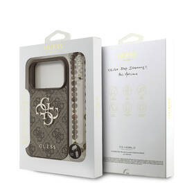 Kryt na mobil Guess PU 4G Metal Logo Strap na Apple iPhone 17 Pro hnedý

 obrázok produktu 7 z 7