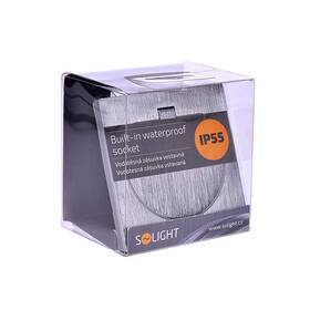 Zásuvka Solight vstavaná podlahová, IP55 strieborná

 obrázok produktu 4 z 4
