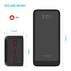 Powerbank FIXED Zen2 30 Plus, PD 65W, 30000 mAh čierny

 obrázok produktu 4 z 8