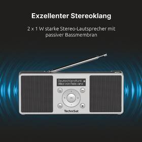 Rádioprijímač s DAB+ Technisat DIGITRADIO 1 S čierny/strieborný

 obrázok produktu 9 z 9
