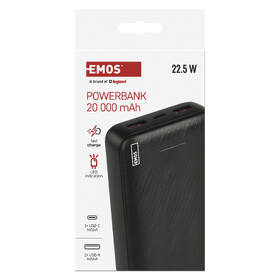 Powerbank EMOS AlphaQ3, 22,5W, 20000 mAh čierny

 obrázok produktu 11 z 14