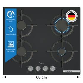 Plynová varná platňa Bosch PPP6A6I10 čierna

 obrázok produktu 1 z 13