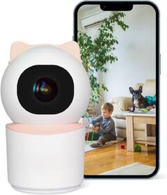 IP kamera IMMAX BABY, Wi-Fi, Tuya ružová

 obrázok produktu 2 z 9