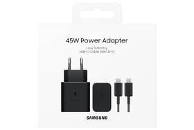 Nabíjačka do siete Samsung USB-C, s funkciou Fast Charge 45W + kábel USB-C čierna

 obrázok produktu 1 z 1