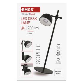 Stolná lampa EMOS SOPHIE, 200 lm, stmievanie, 2,5 W, neutrálna biela čierna

 obrázok produktu 9 z 11