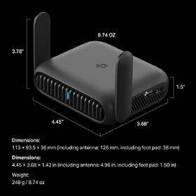 Router TP-Link TL-WR3602BE Travel/Pocket čierny

 obrázok produktu 10 z 11