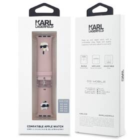 Remienok Karl Lagerfeld Karl and Choupette Head NFT na Apple Watch 42/44/45/49mm ružový

 obrázok produktu 2 z 2