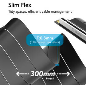 Kábel AKASA RISER BLACK x3 Mark V, PCIe 5.0 x16 Riser Cable 128 GB/s čierny

 obrázok produktu 4 z 4