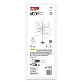 LED dekorácie EMOS svietiaci stromček, 120 cm, 600 Nano LED, vonkajšia aj vnútorná, teplá biela, časovač 

 obrázok produktu 3 z 6
