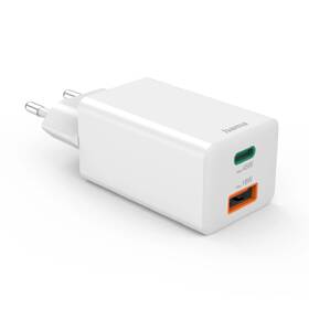 Nabíjačka do siete Hama GaN USB-C + USB-A, PD/QC, 45 W biela

 obrázok produktu 1 z 7