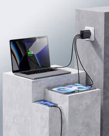 Nabíjačka do siete Voltme Revo 65 2xUSB-C, 1xUSB-A 65W čierna

 obrázok produktu 2 z 2