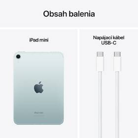 Tablet Apple iPad mini (2024) Wi-Fi + Cellular 128 GB - modrý 

 obrázok produktu 9 z 9
