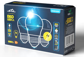 LED žiarovka ETA EKO LEDka mini globe 7W, E27, teplá biela, 3ks 

 obrázok produktu 3 z 3