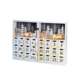 LED dekorácie Solight adventný kalendár - kniha, 8x LED, 40x30cm, 2x AAA 

 obrázok produktu 1 z 6