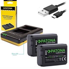 Nabíjačka PATONA Dual Quick pre Sony NP-FW50 + 2x batéria 1030mAh USB 

 obrázok produktu 1 z 1