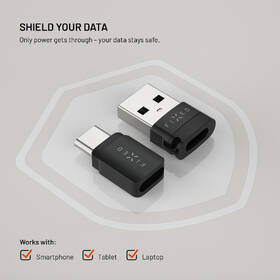 Redukcia FIXED hliníkový USB-C/C a USB-C/U, Data blocker 2in1 čierna

 obrázok produktu 5 z 7