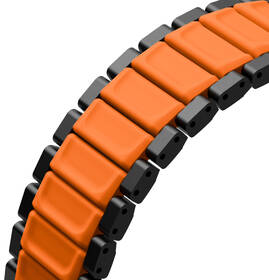 Remienok Uniq Strova Flex na Apple Watch 49/46/45/44 mm čierny/oranžový

 obrázok produktu 7 z 9