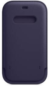 Kryt na mobil Apple Leather Sleeve s MagSafe pre iPhone 12 Pro Max - tmavo fialové 

 obrázok produktu 3 z 3