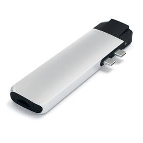 USB Hub Satechi USB-C PRO Hub (HDMI 4K, Pass Through Charging, 1x USB 3.0, 1x MicroSD, Ethernet) strieborný

 obrázok produktu 2 z 12