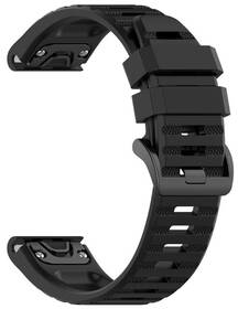 Remienok FIXED Silicone Strap na Garmin QuickFit 26 mm čierny

 obrázok produktu 1 z 4