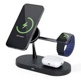 Bezdrôtová nabíjačka Spello by Epico 3in1 Magnetic Wireless Charging Stand čierna

 obrázok produktu 1 z 4