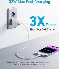 Nabíjačka do siete Anker 323 33W, 1xUSB-C/1xUSB-A biela

 obrázok produktu 2 z 5